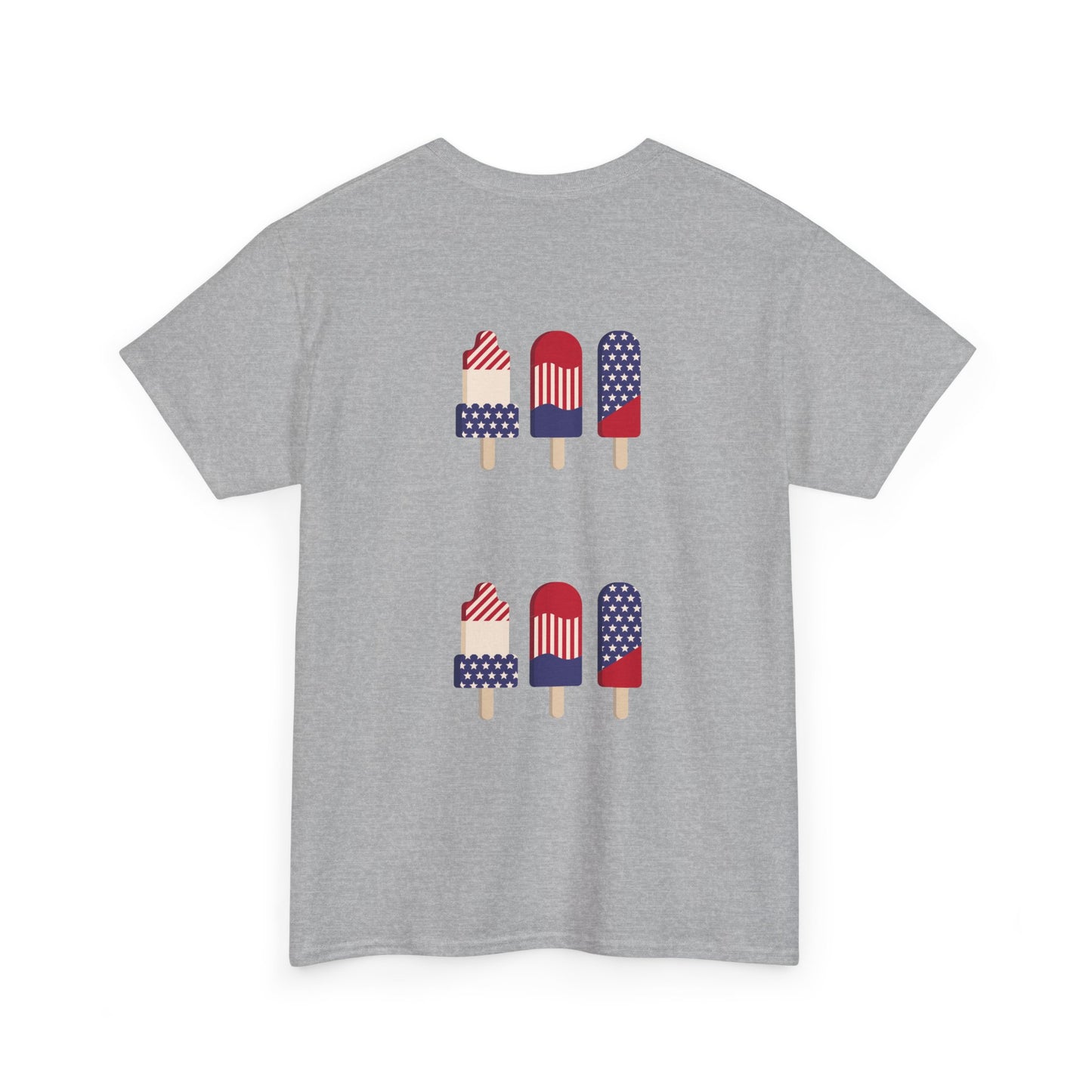 Merica Peace Hand graphic Tee | American Flag Popsicle back, Patriotic Fourth of July