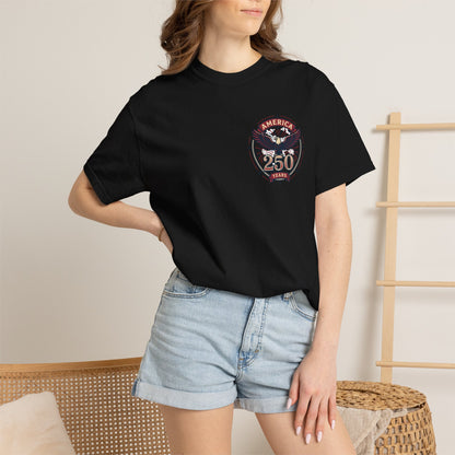 T-Shirt — 250 Years Celebrating Independence Fireworks Design