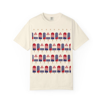 American Flag Popsicle T-shirt | Patriotic Fourth of July Ice Pop Tee