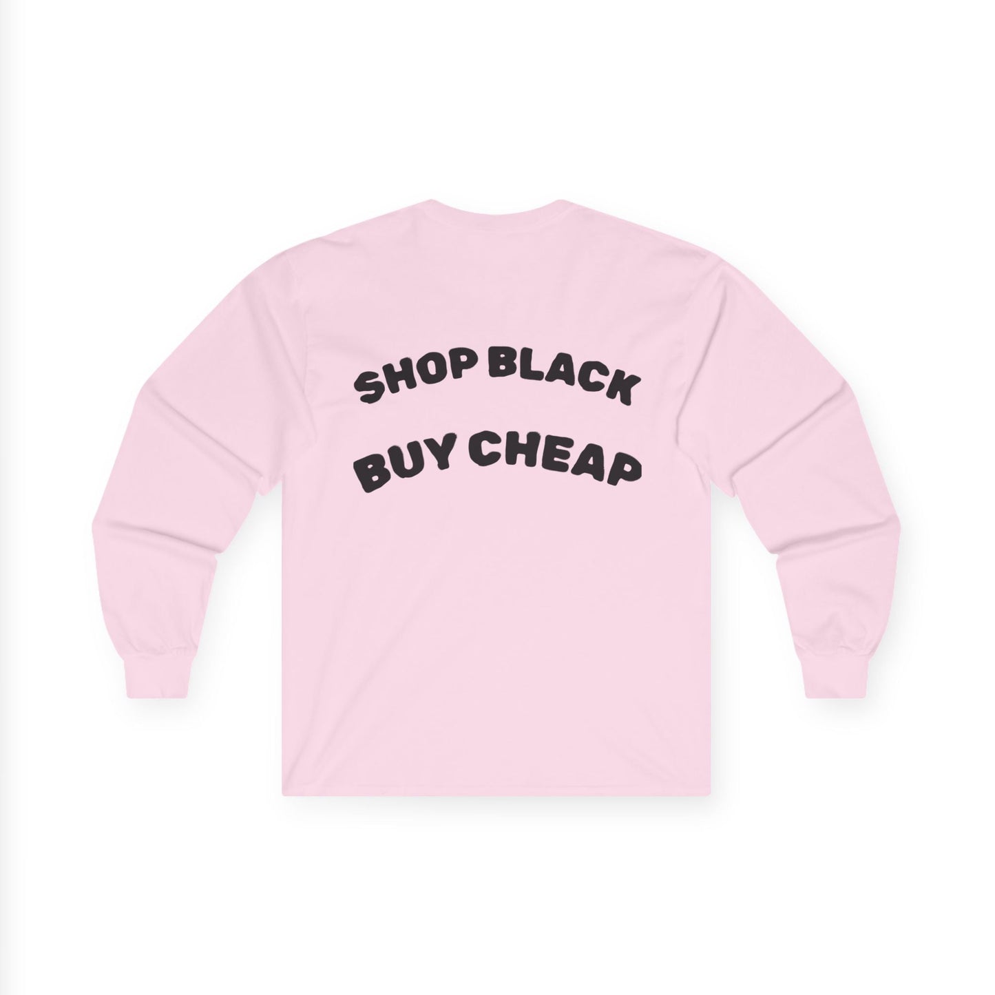 Unisex Long Sleeve Tee - Shop Black, Buy Cheap, Trendy Gift for Shoppers, Sustainable Fashion, Everyday Wear, Casual Style