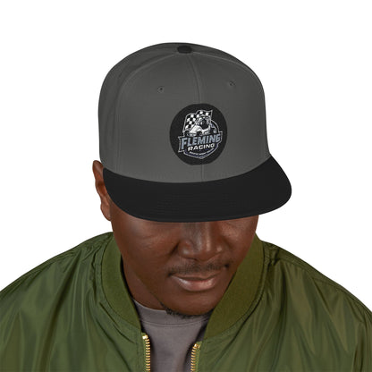 Smiling Ghost Patch Snapback | Embroidered Baseball Cap