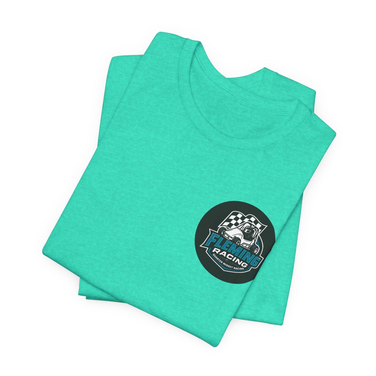 Fleming Racing Logo Tee | Racing Car Emblem T-Shirt