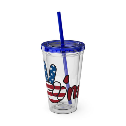 American Peace Sign tumbler 16oz