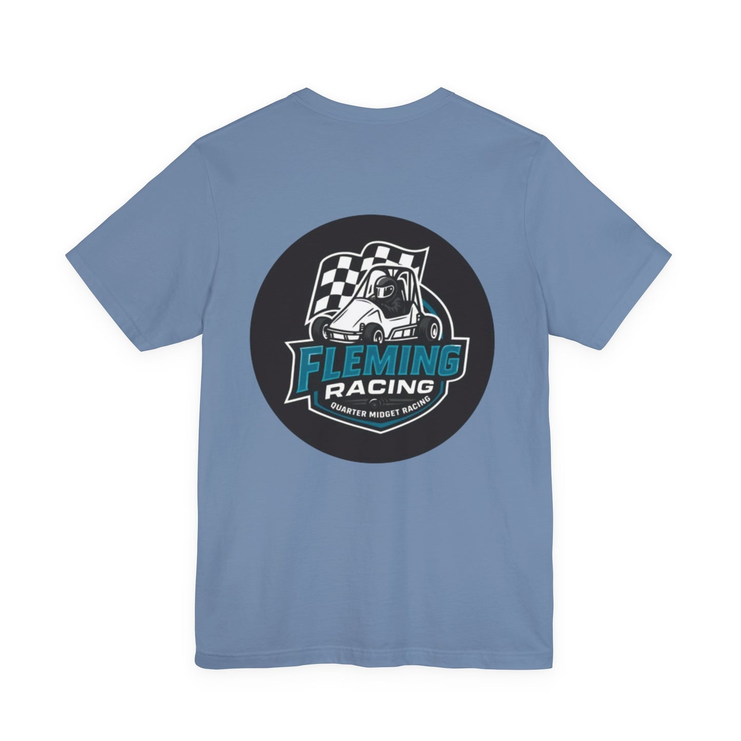 Fleming Racing Logo Tee | Racing Car Emblem T-Shirt