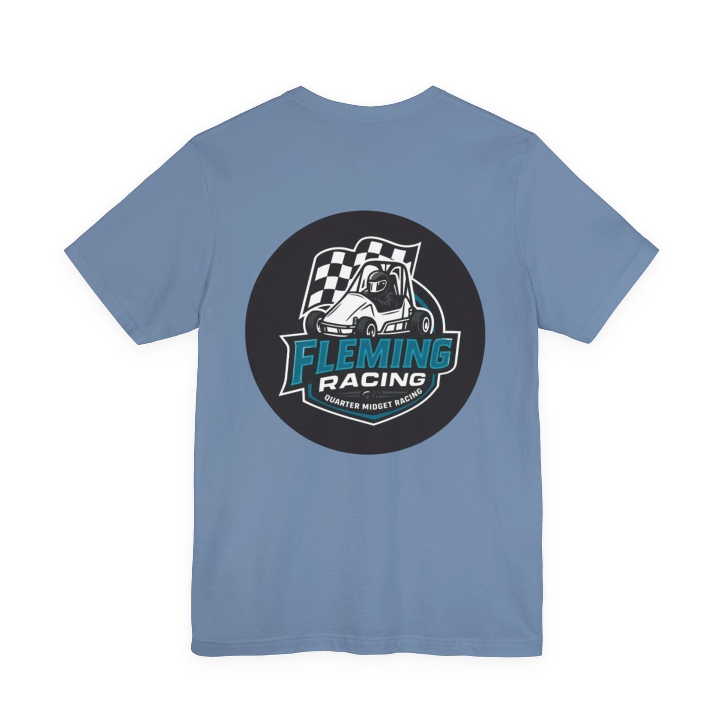 Fleming Racing Logo Tee | Racing Car Emblem T-Shirt