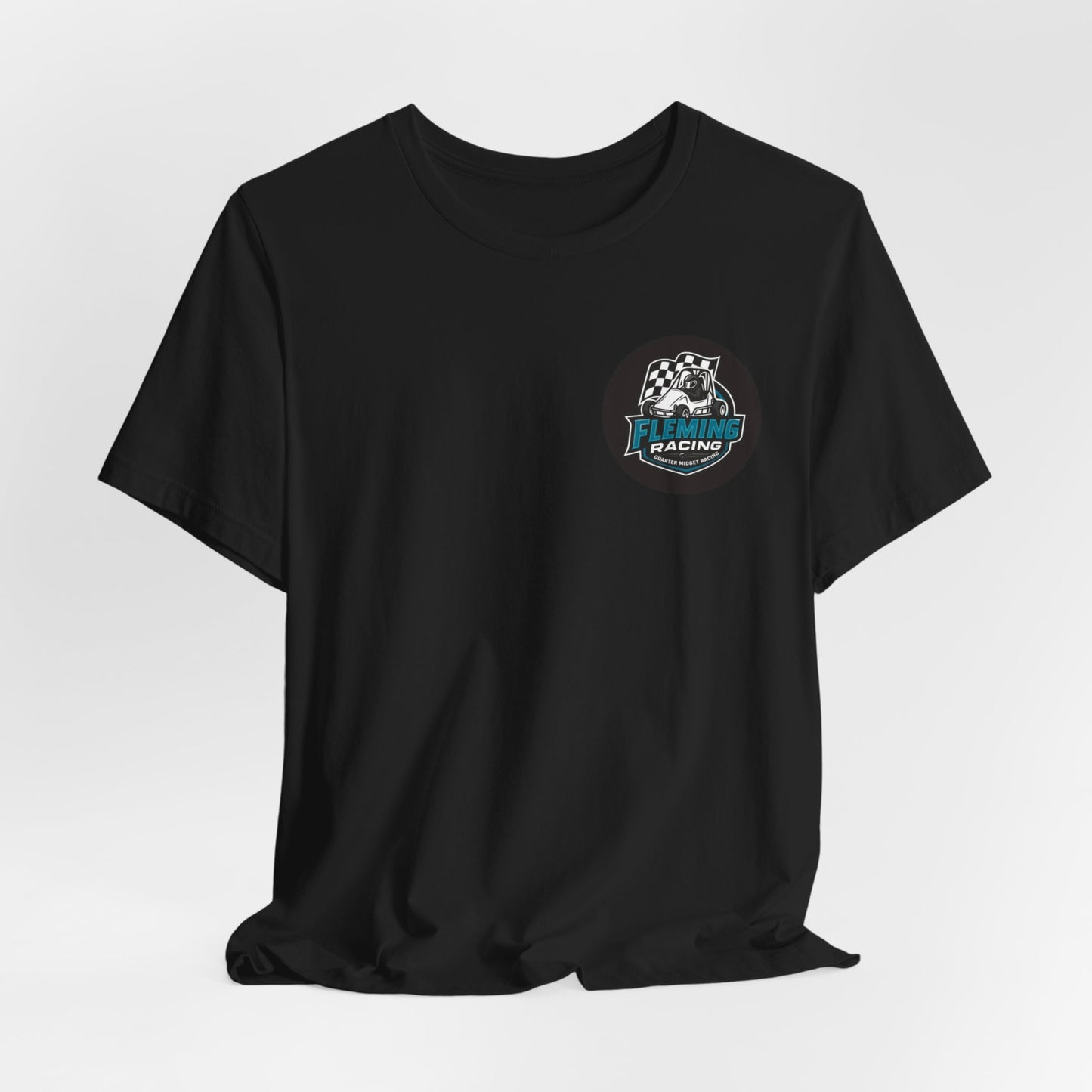 Fleming Racing Logo Tee | Racing Car Emblem T-Shirt