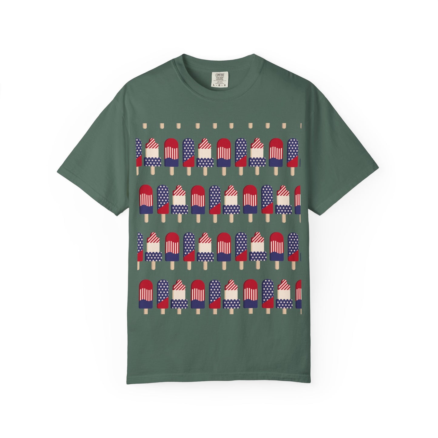 American Flag Popsicle T-shirt | Patriotic Fourth of July Ice Pop Tee