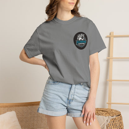Fleming Racing QM Logo T-Shirt | Checkered Flag Circle Design