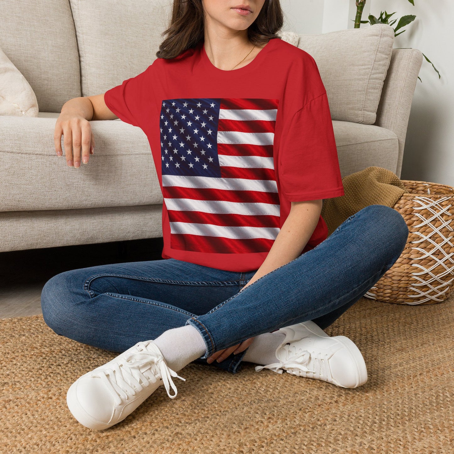 American Flag Graphic T-Shirt | USA Flag Tee, Patriotic Shirt