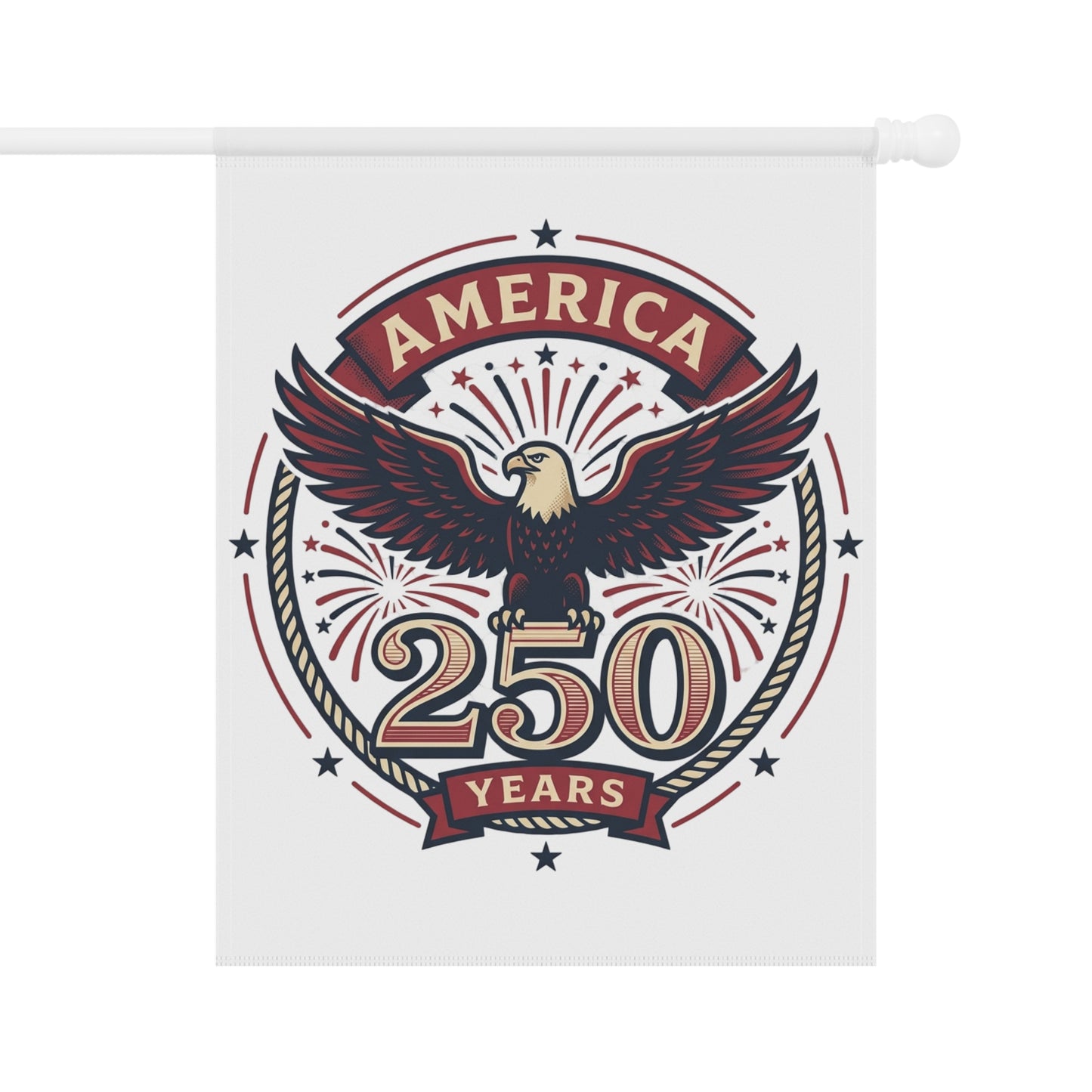 America 250 Years Eagle Garden Banner | Patriotic Yard Flag