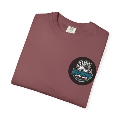 Fleming Racing QM Logo T-Shirt | Checkered Flag Circle Design