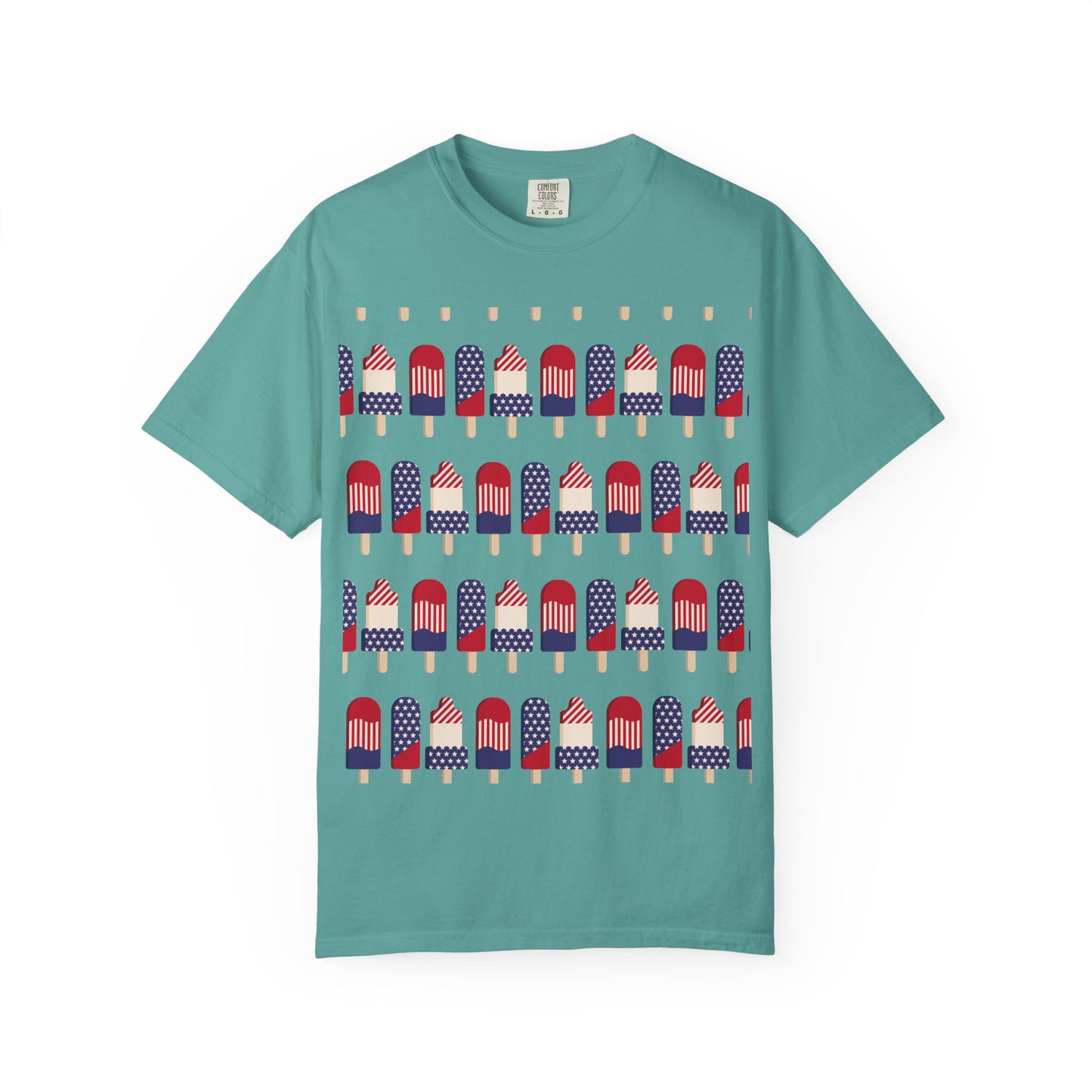 American Flag Popsicle T-shirt | Patriotic Fourth of July Ice Pop Tee