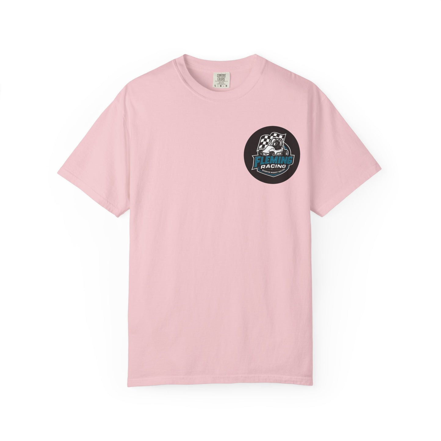 Fleming Racing QM Logo T-Shirt | Checkered Flag Circle Design