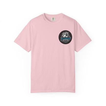 Fleming Racing QM Logo T-Shirt | Checkered Flag Circle Design