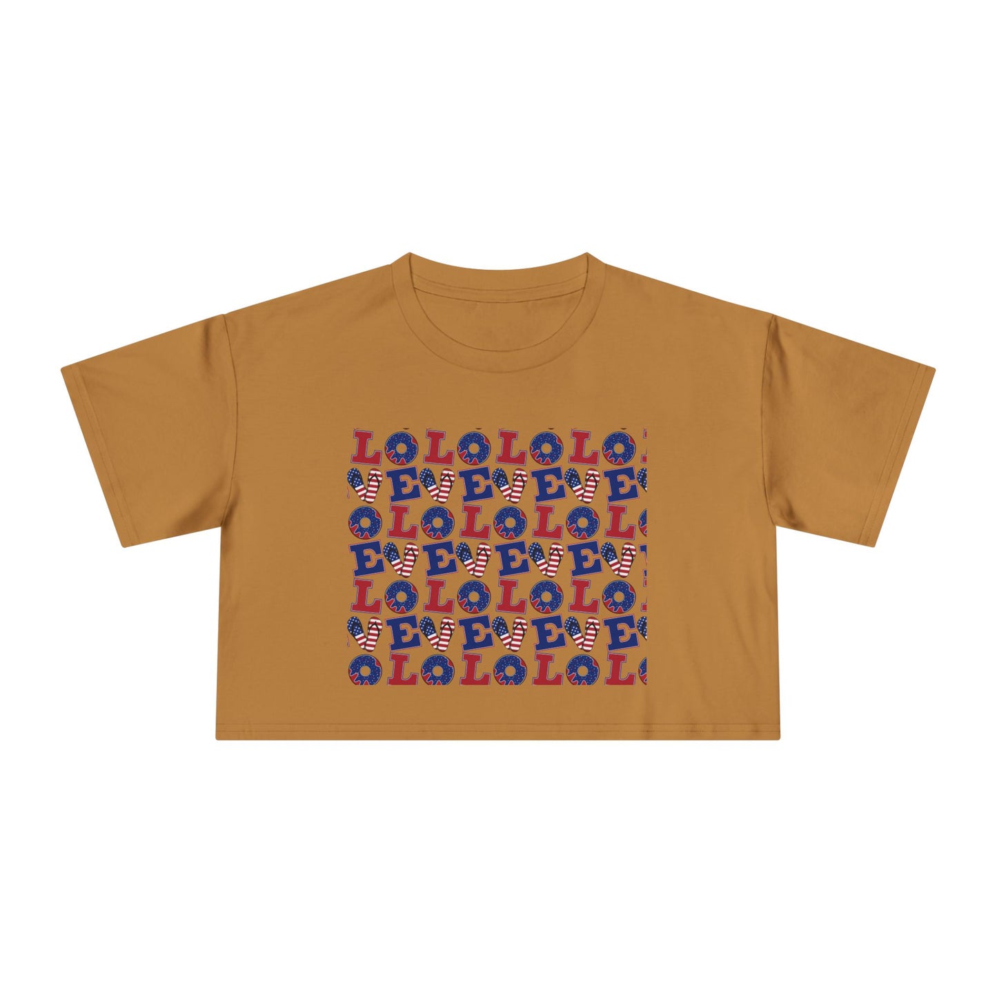 LOL Pattern Graphic Tee | Crop Top