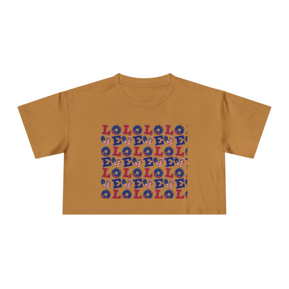 LOL Pattern Graphic Tee | Crop Top