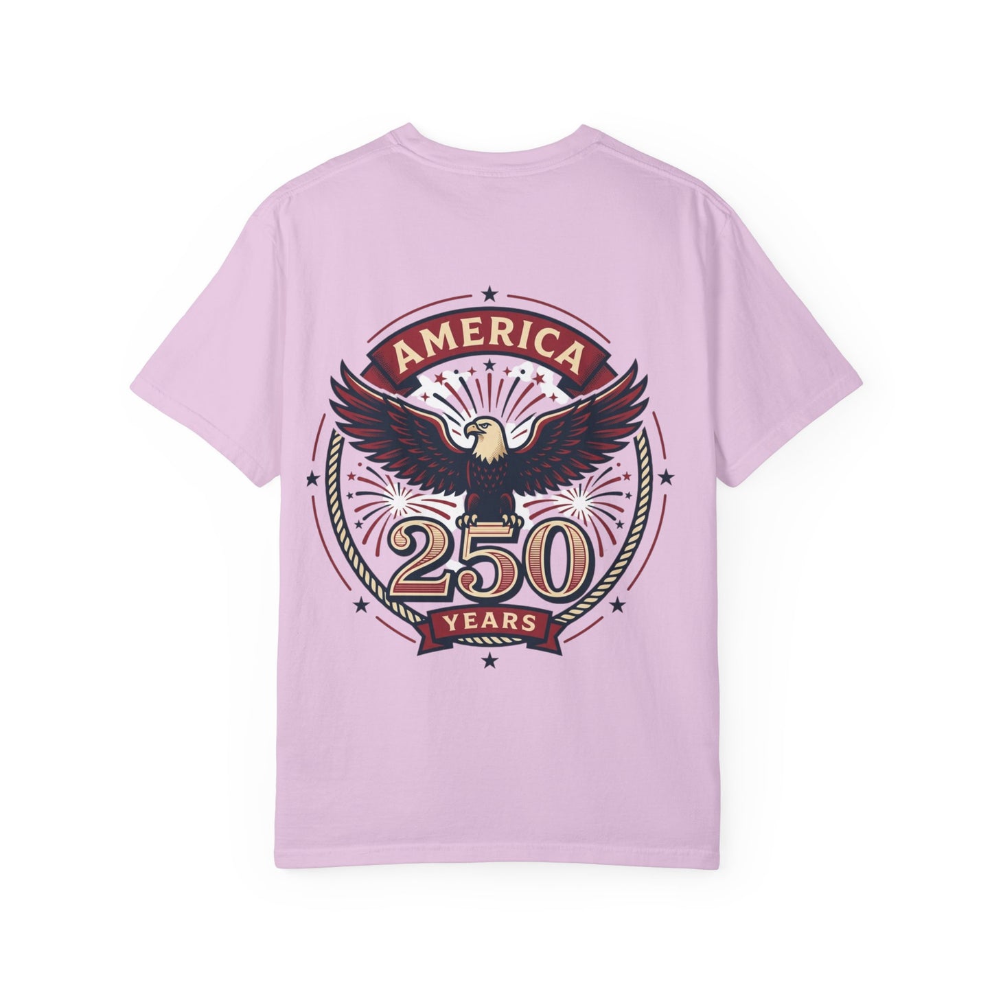 Patriotic Unisex T-Shirt, Celebrating America's 250th Anniversary, Vintage Eagle Design, Gift for Independence Day, USA Pride
