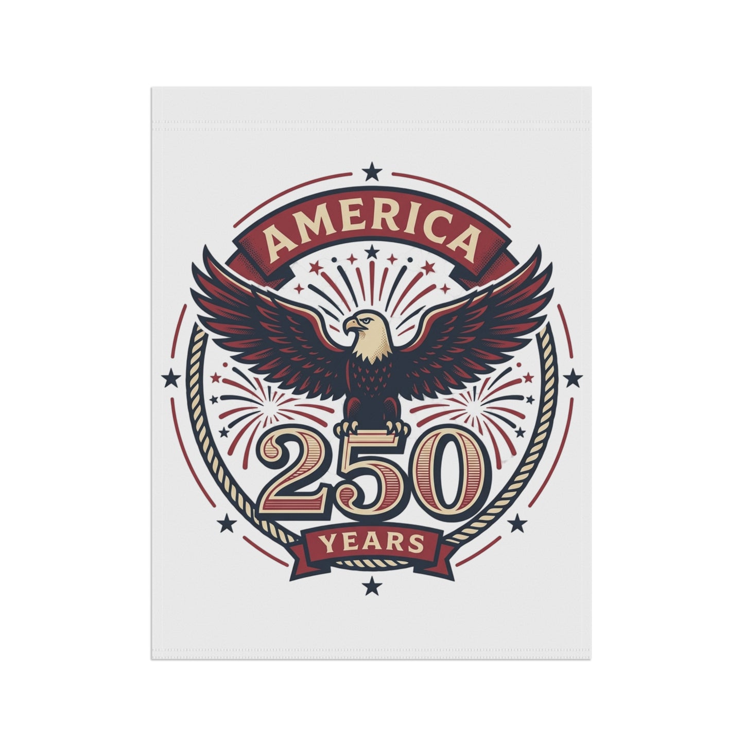 America 250 Years Eagle Garden Banner | Patriotic Yard Flag