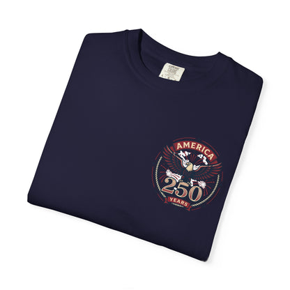 T-Shirt — 250 Years Celebrating Independence Fireworks Design