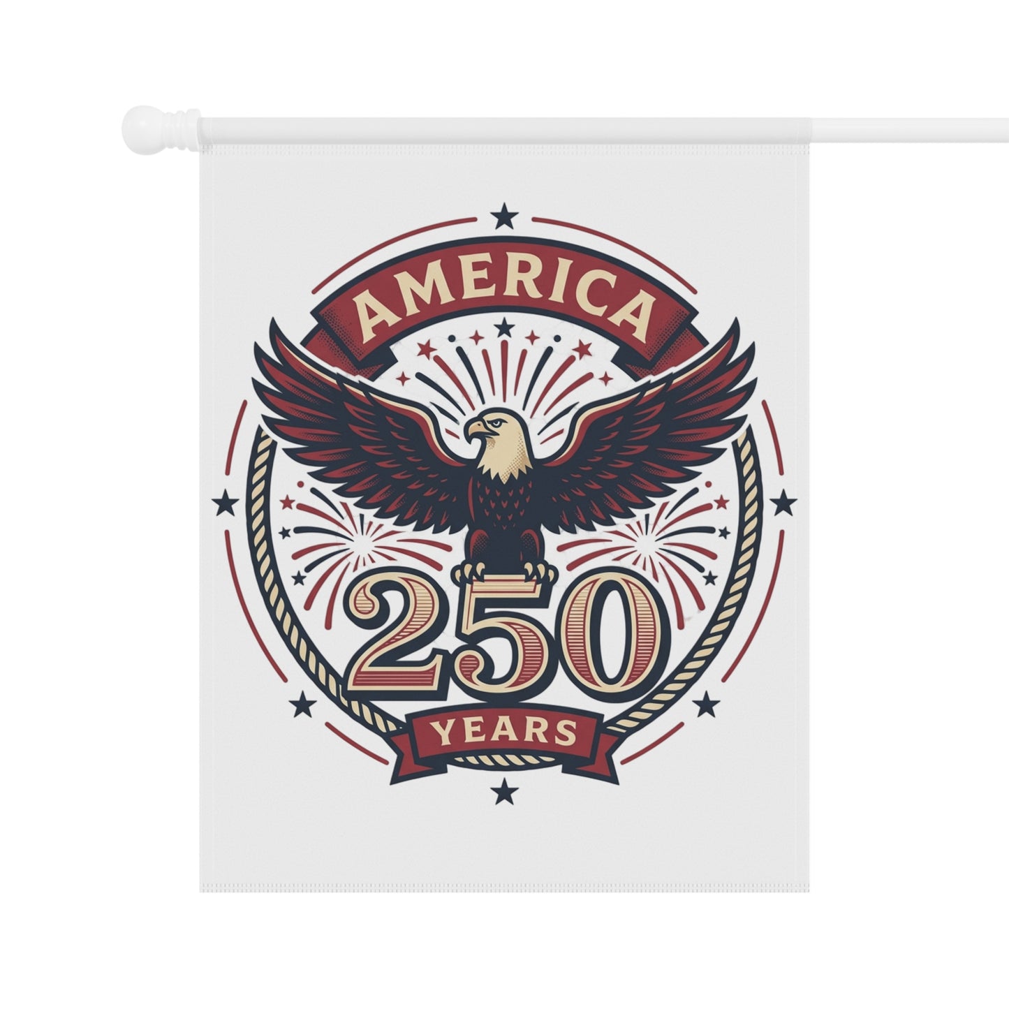 America 250 Years Eagle Garden Banner | Patriotic Yard Flag