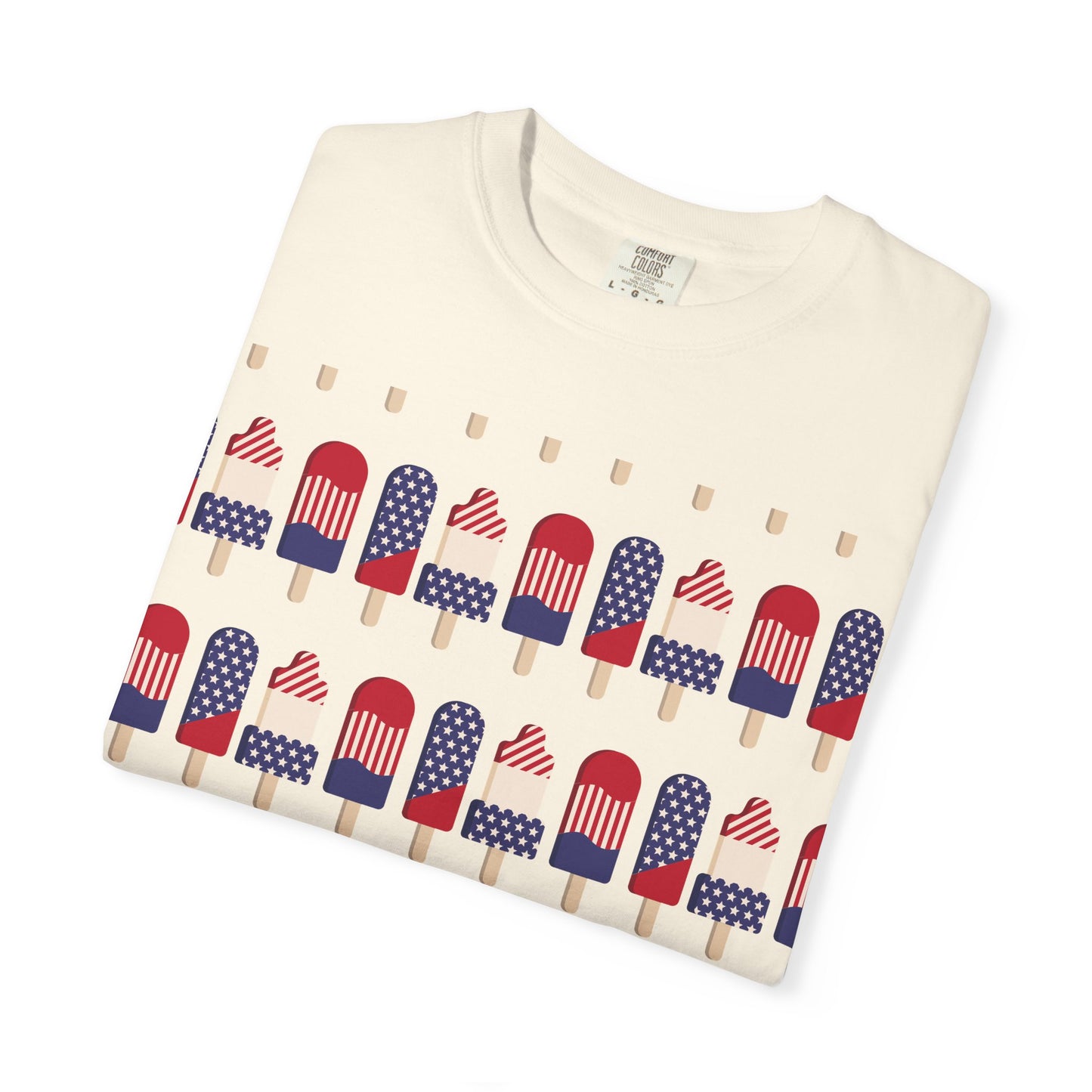 American Flag Popsicle T-shirt | Patriotic Fourth of July Ice Pop Tee
