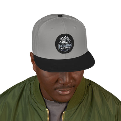 Smiling Ghost Patch Snapback | Embroidered Baseball Cap