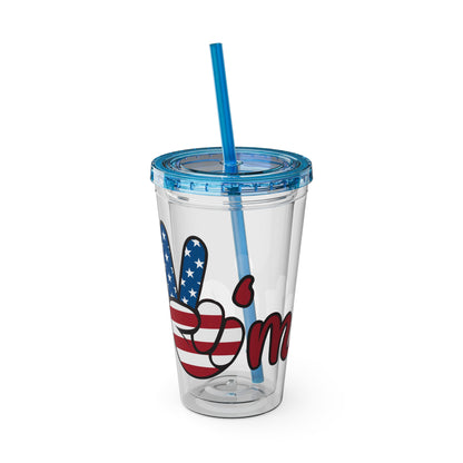 American Peace Sign tumbler 16oz