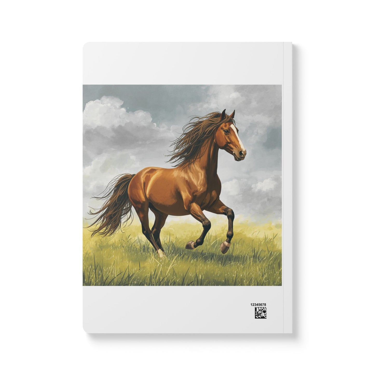 Running Brown Horse Journal | Softcover Notebook with Horse Artwork
