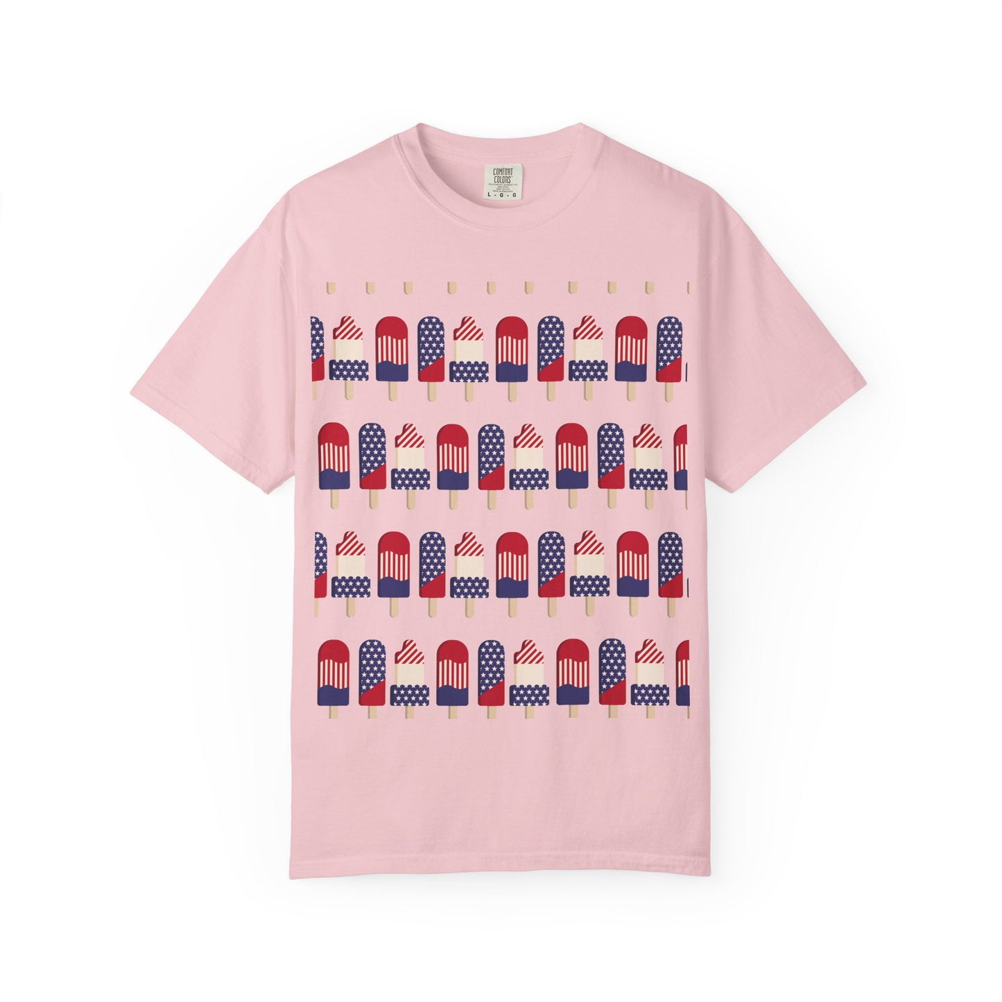 American Flag Popsicle T-shirt | Patriotic Fourth of July Ice Pop Tee