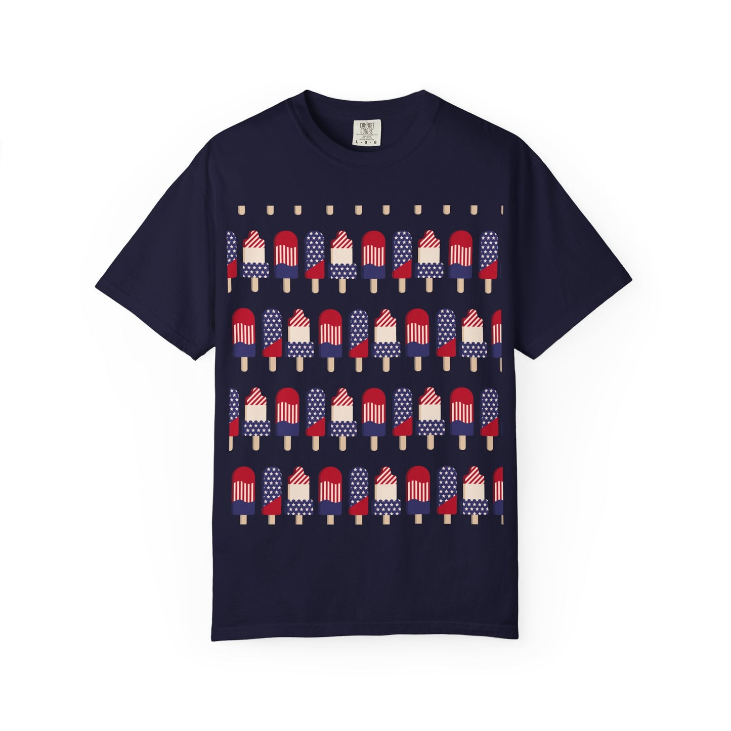 American Flag Popsicle T-shirt | Patriotic Fourth of July Ice Pop Tee