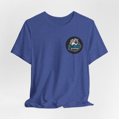 Fleming Racing Logo Tee | Racing Car Emblem T-Shirt