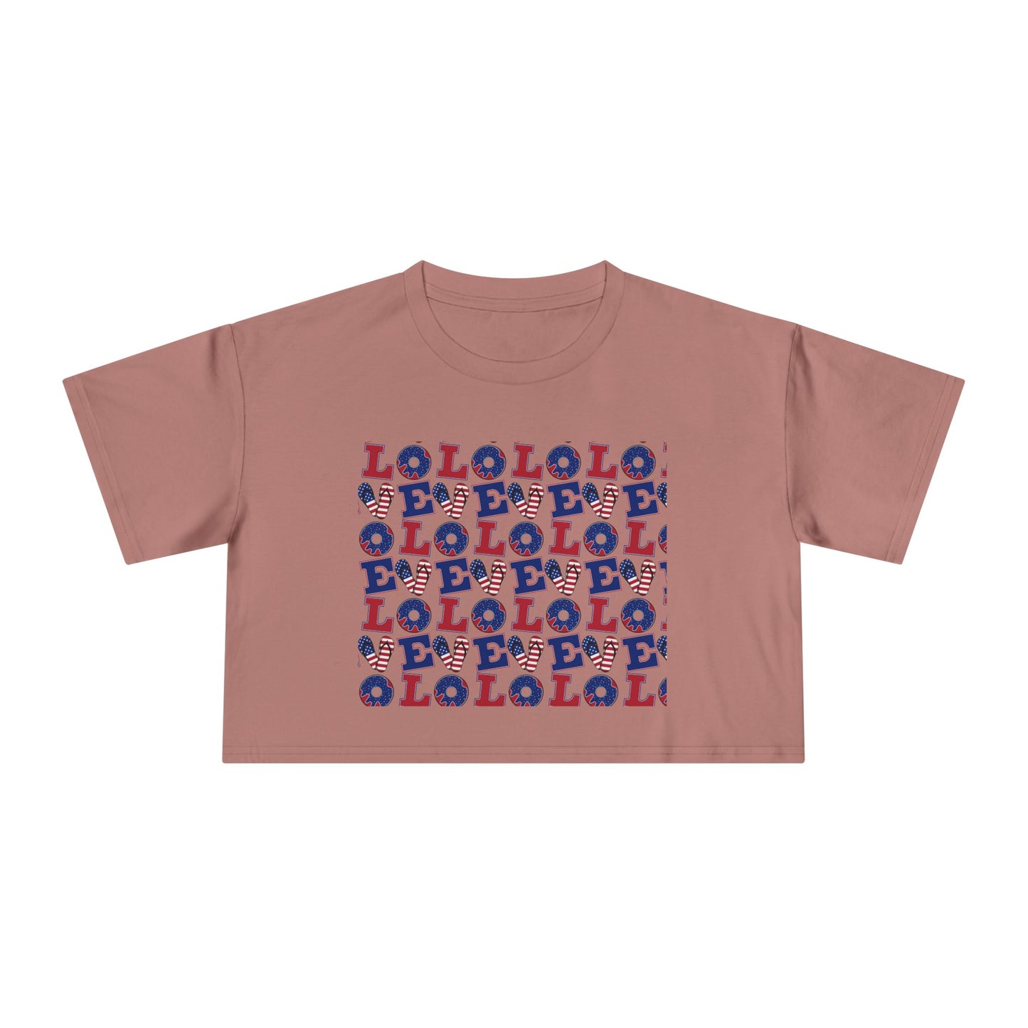 LOL Pattern Graphic Tee | Crop Top