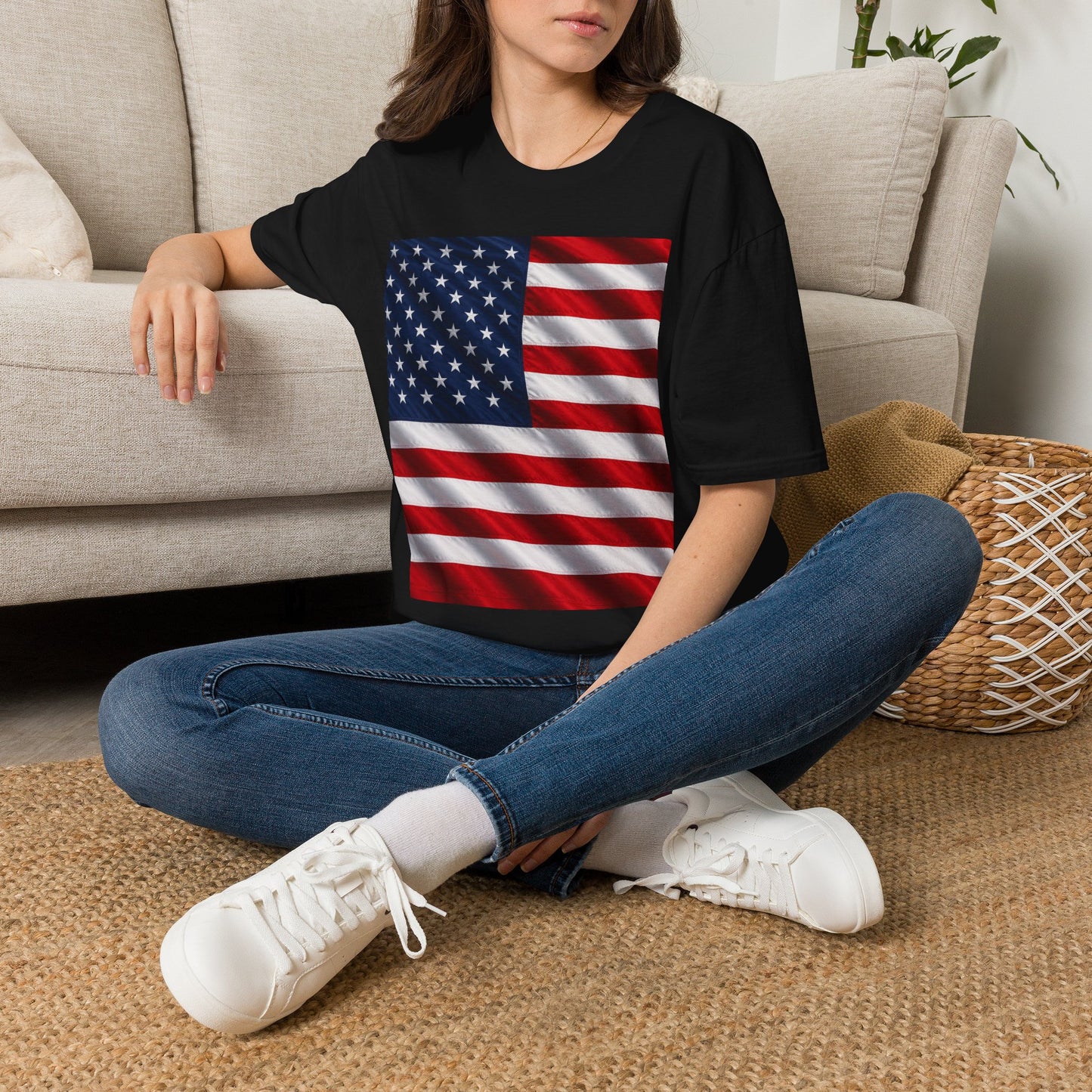 American Flag Graphic T-Shirt | USA Flag Tee, Patriotic Shirt