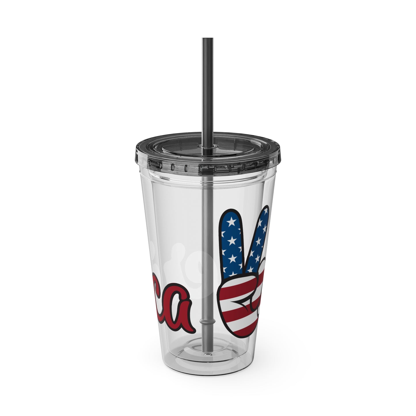 American Peace Sign tumbler 16oz