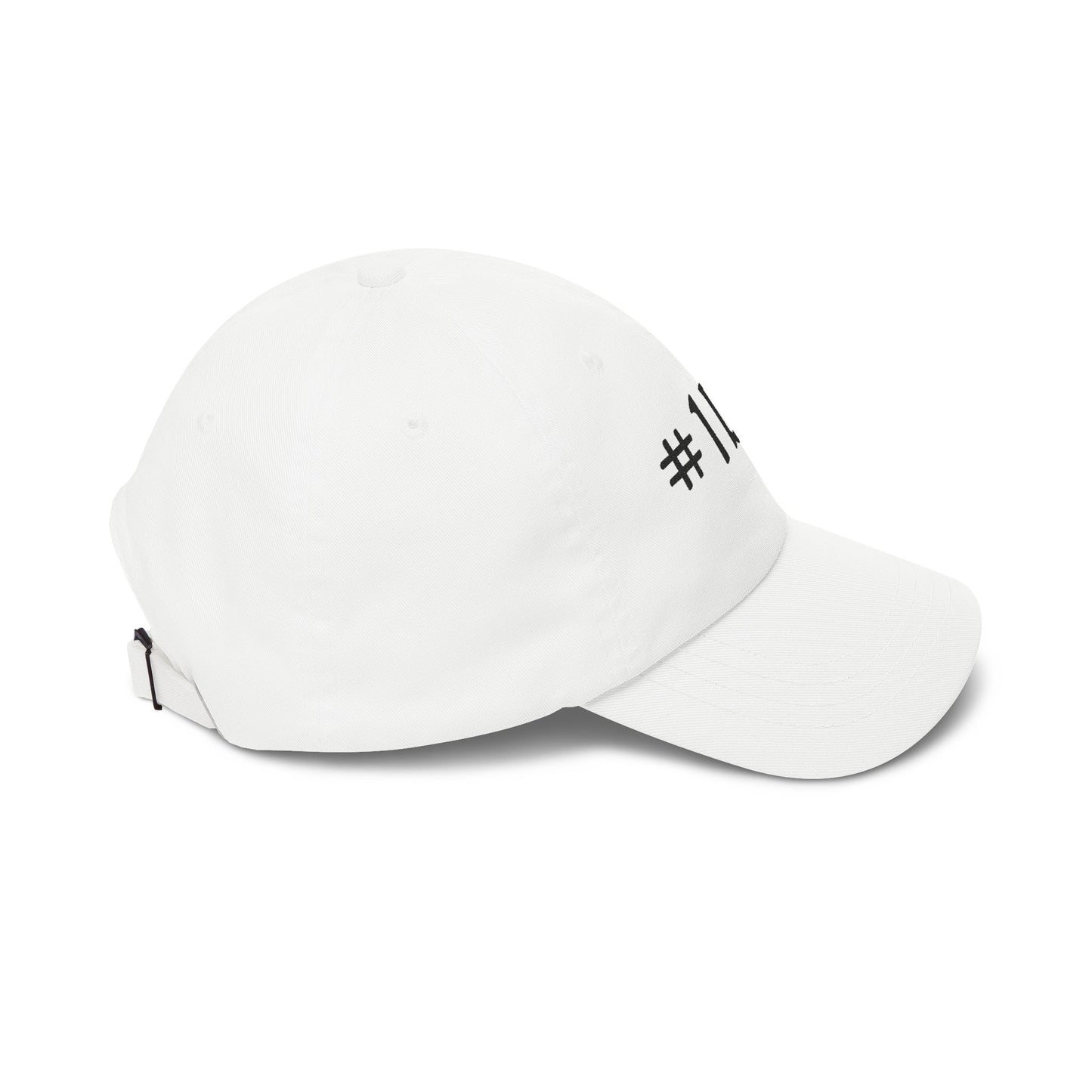 1 Dad Embroidered Dad Cap | White Baseball Hat