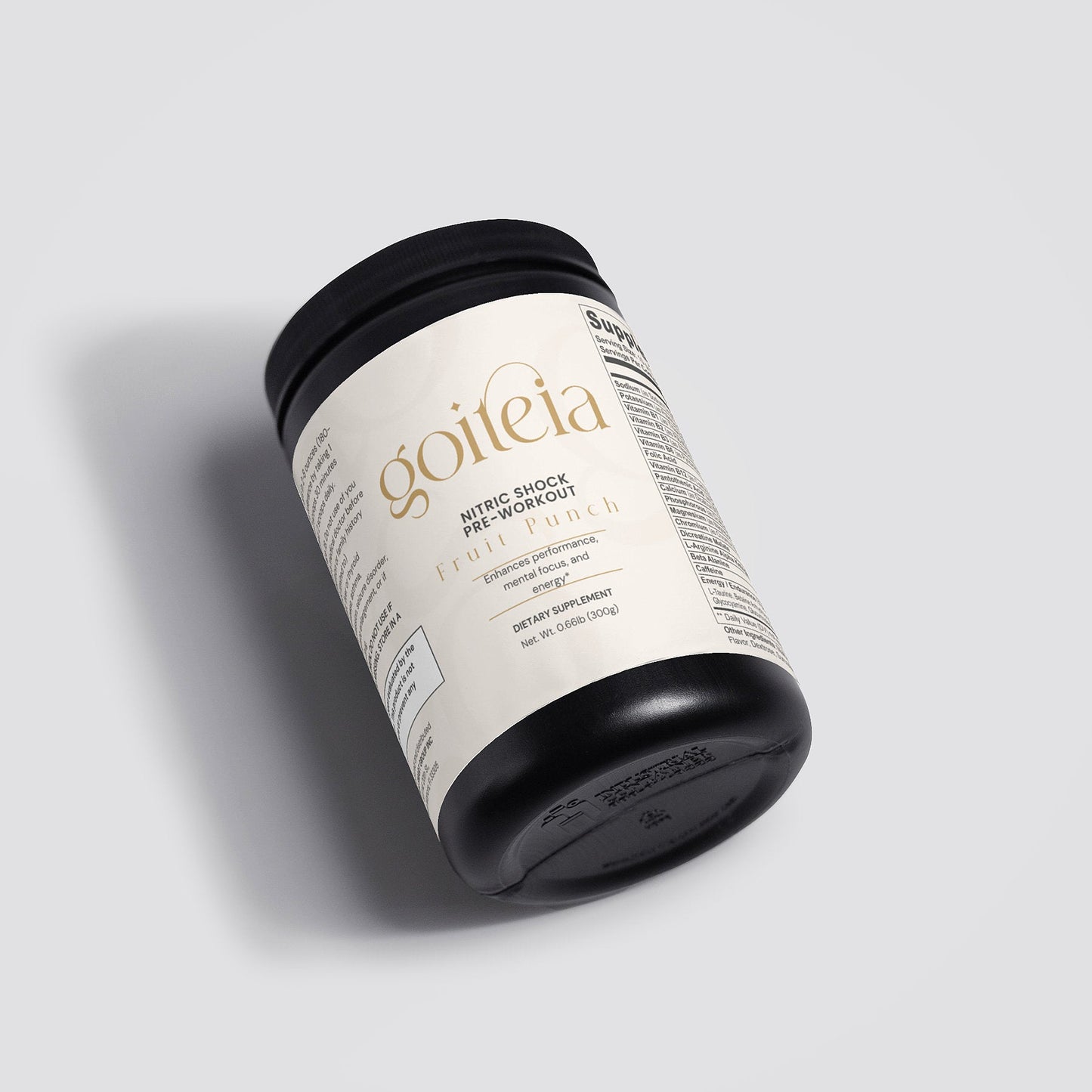 Goiteia Nitric Shock Pre-Workout Powder (Fruit Punch) 10.6 Oz (300g)