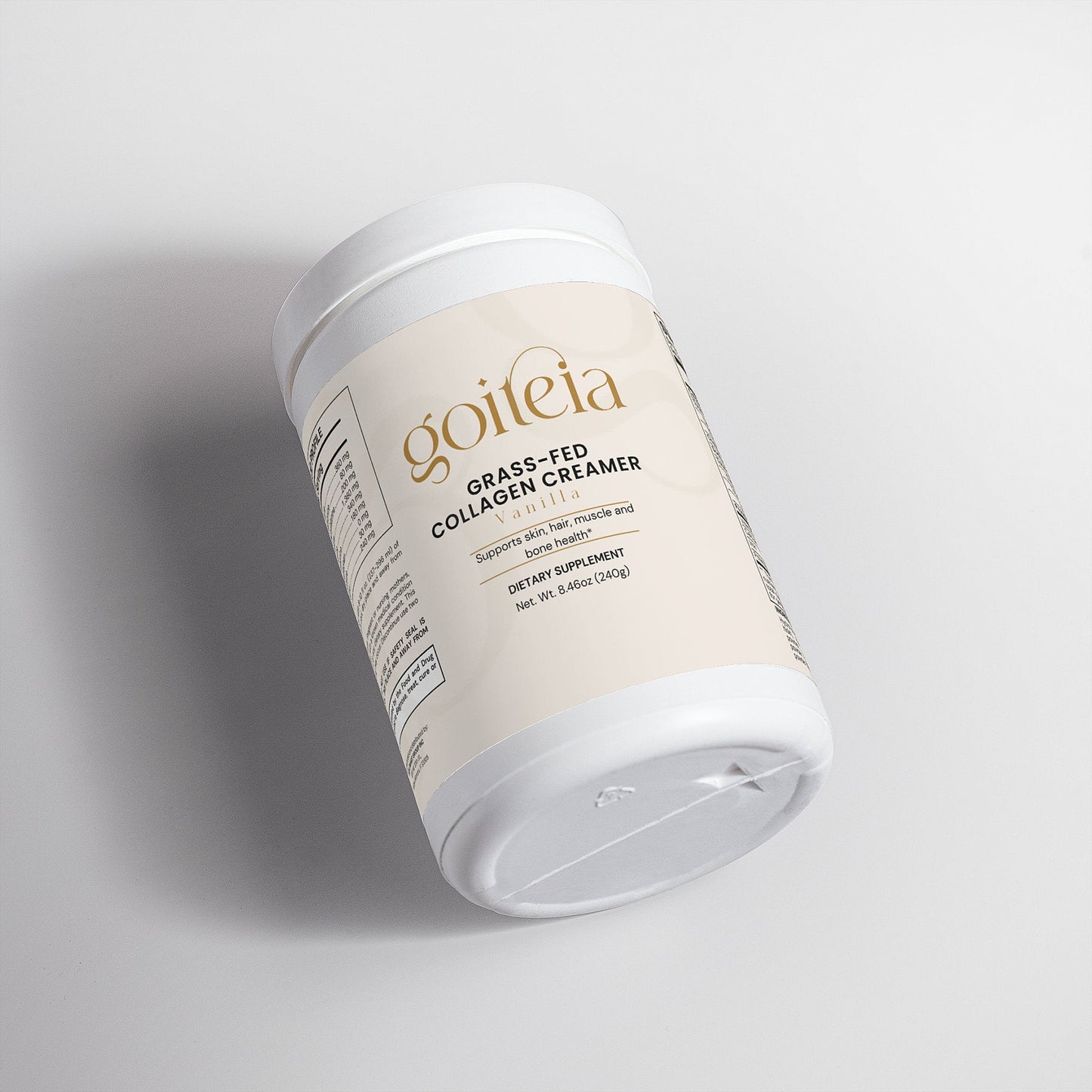 Goiteia Grass-Fed Collagen Creamer (Vanilla) 8.46 Oz (240g)