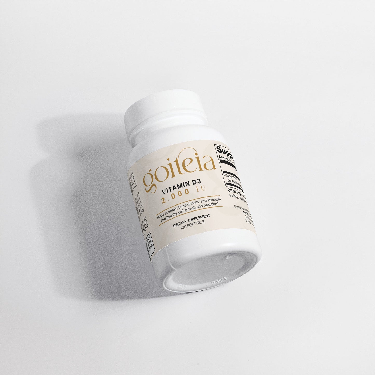 Goiteia Vitamin D3 2,000 IU 100 softgels