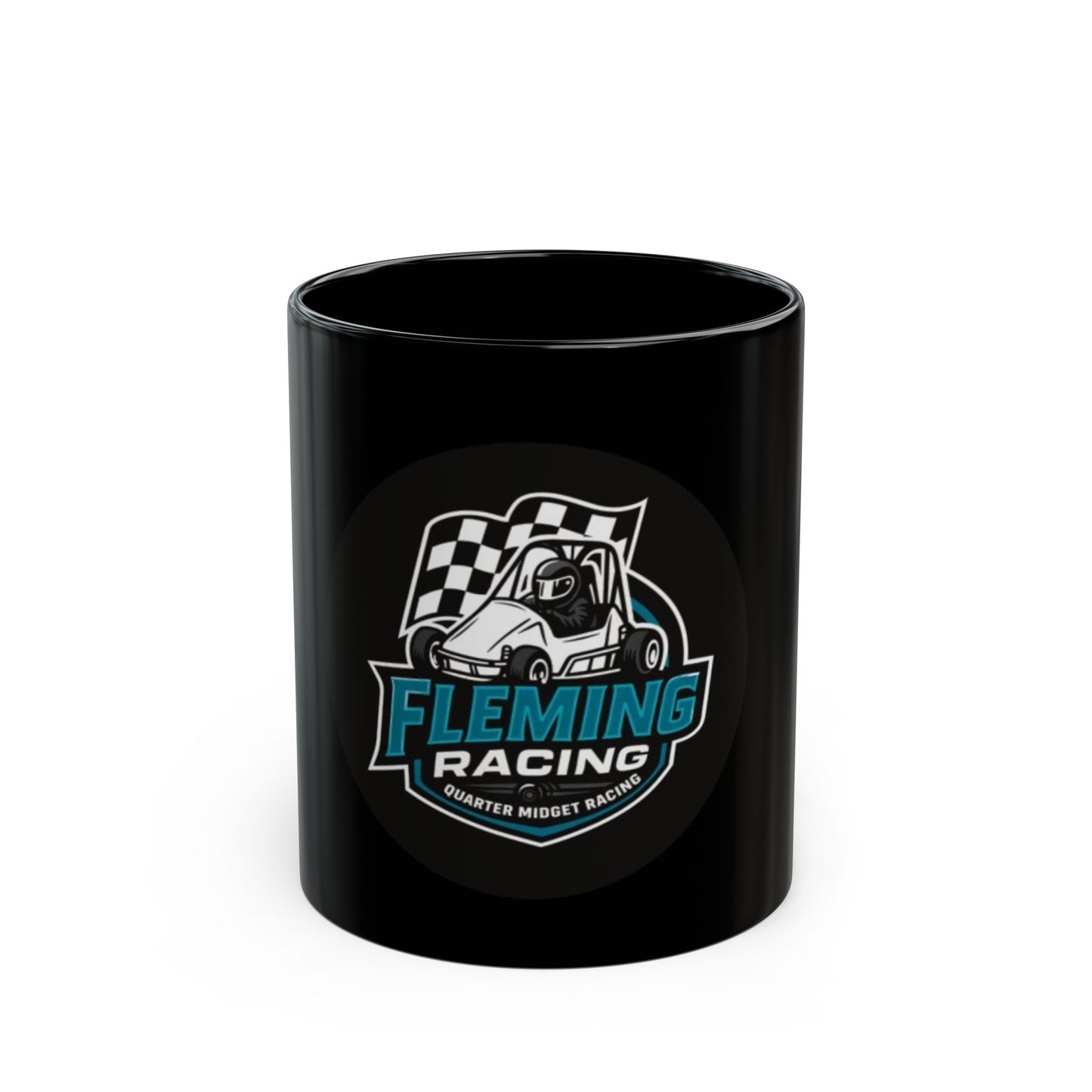 Fleming Racing Logo Mug | Black Ceramic Mug 11oz or 15oz