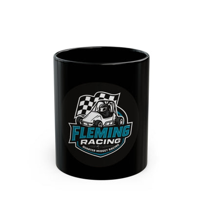 Fleming Racing Logo Mug | Black Ceramic Mug 11oz or 15oz