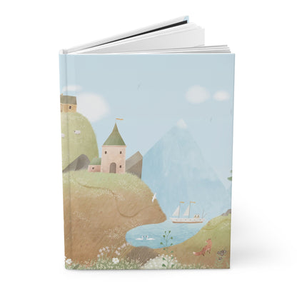 Whimsical Countryside Illustration Hardcover Journal | Matte