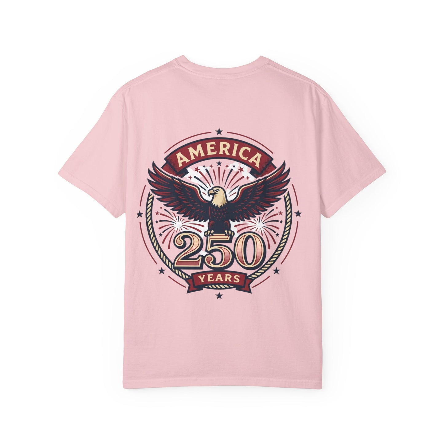 Patriotic Unisex T-Shirt, Celebrating America's 250th Anniversary, Vintage Eagle Design, Gift for Independence Day, USA Pride