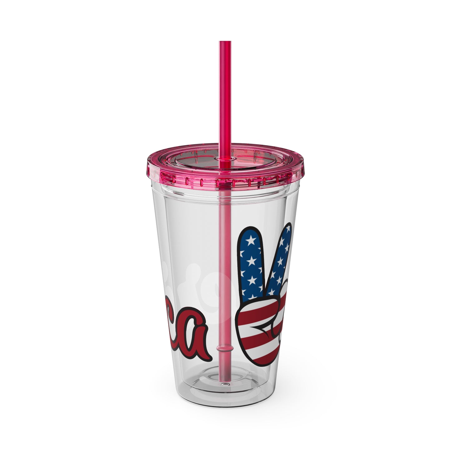 American Peace Sign tumbler 16oz
