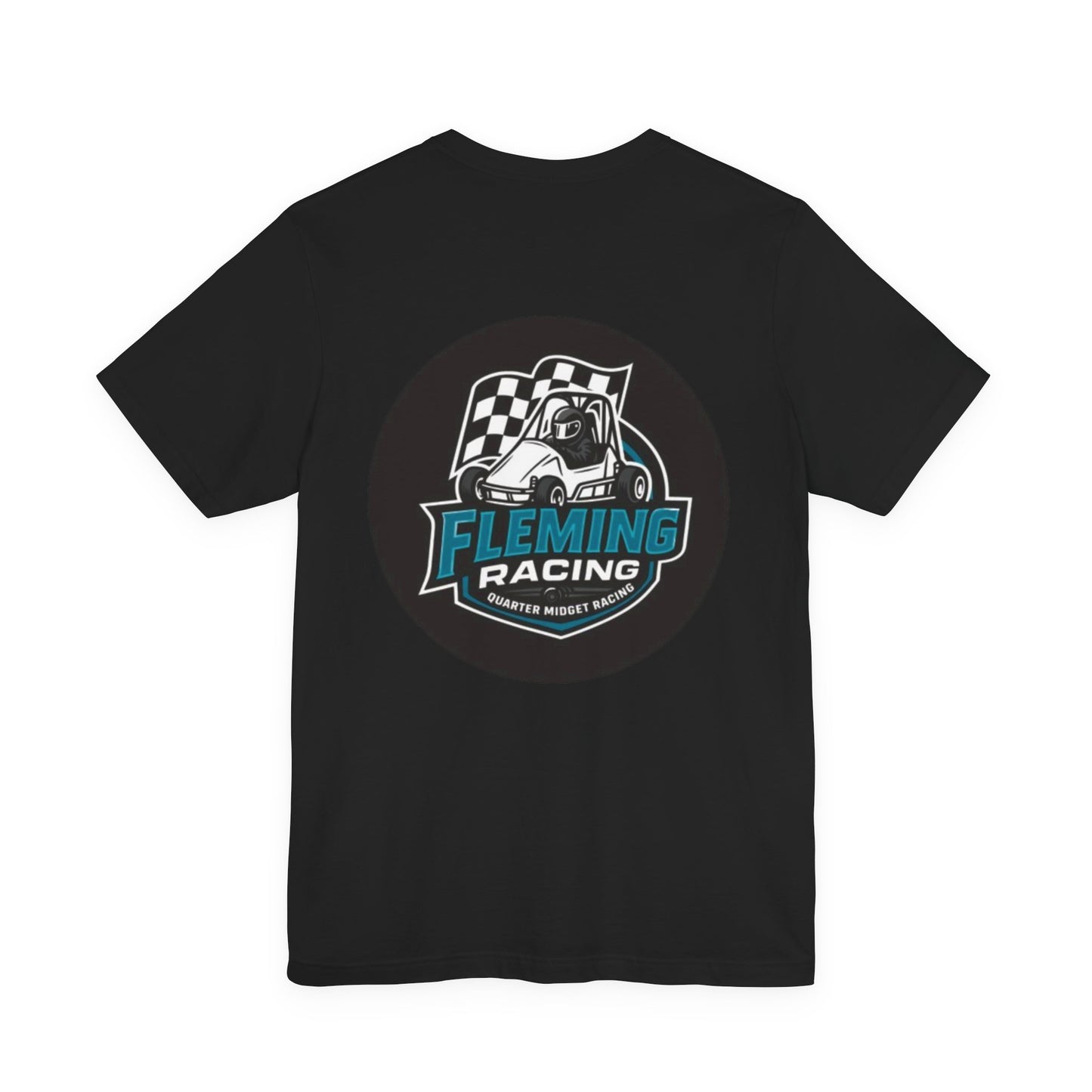 Fleming Racing Logo Tee | Racing Car Emblem T-Shirt
