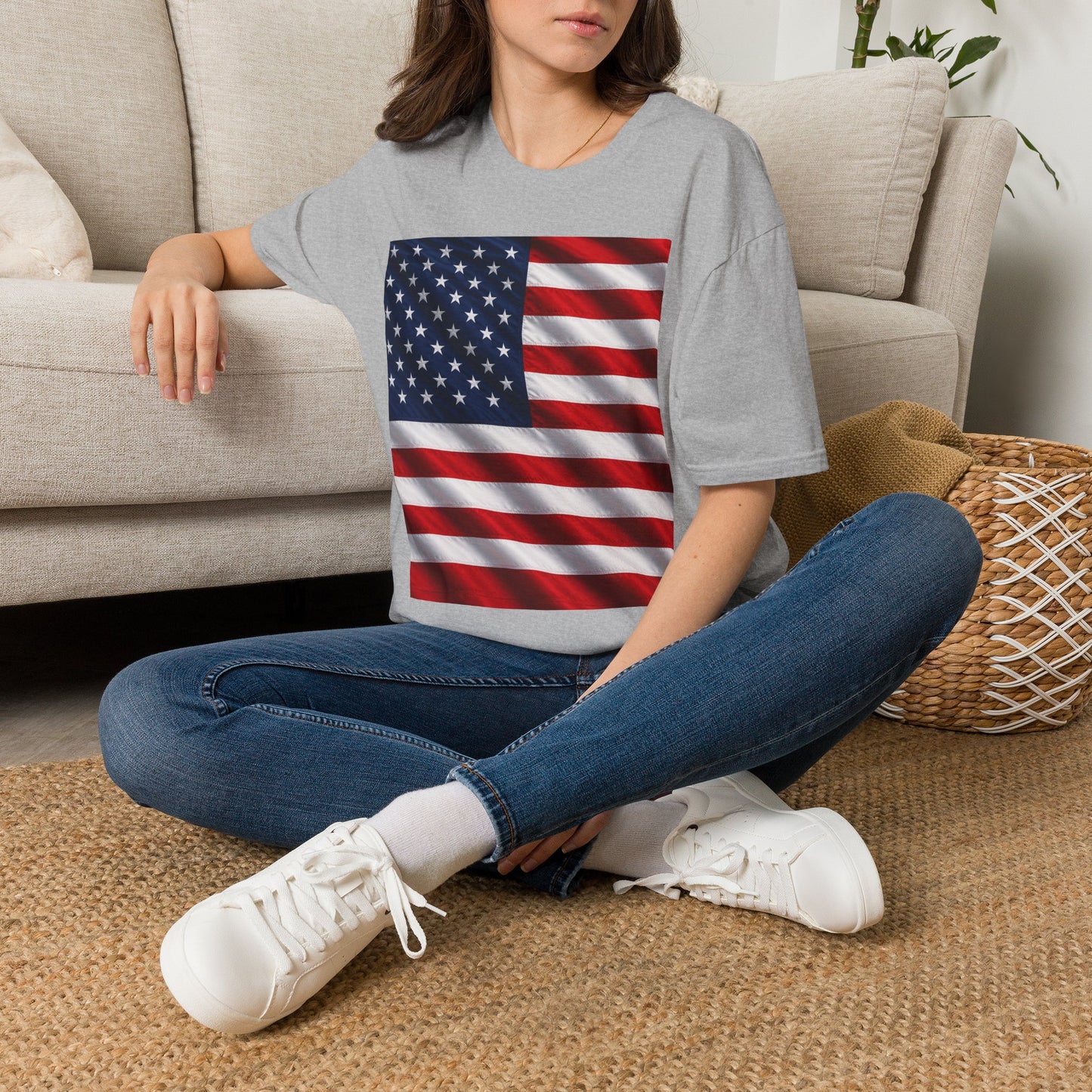 American Flag Graphic T-Shirt | USA Flag Tee, Patriotic Shirt