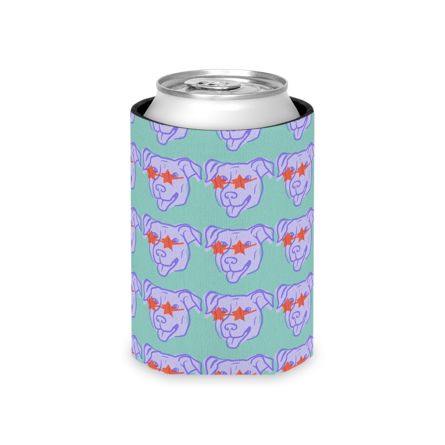 Star-Eyed Dog Can Cooler | Neoprene Beverage Insulator