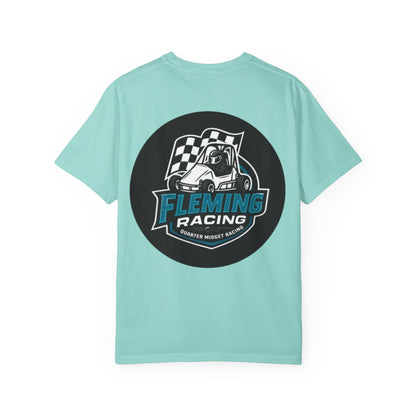 Fleming Racing QM Logo T-Shirt | Checkered Flag Circle Design