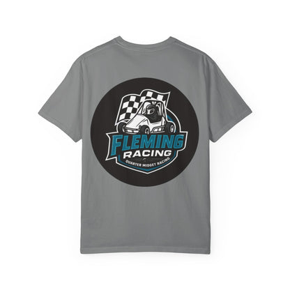 Fleming Racing QM Logo T-Shirt | Checkered Flag Circle Design
