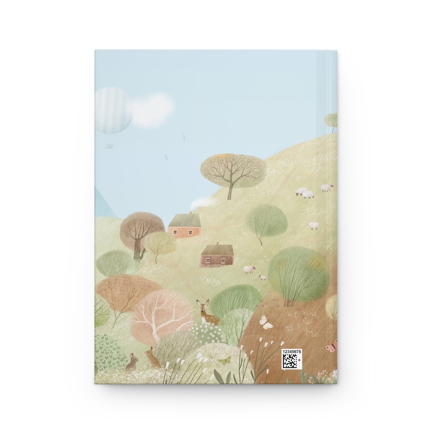 Whimsical Countryside Illustration Hardcover Journal | Matte