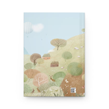 Whimsical Countryside Illustration Hardcover Journal | Matte